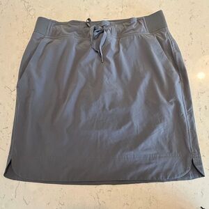 Athleta Charcoal Ribbed Skirt
